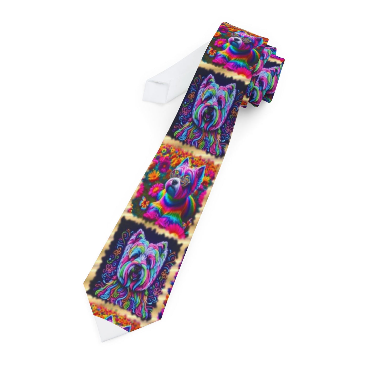 “The Westie Psychedelic Make-Over” Necktie