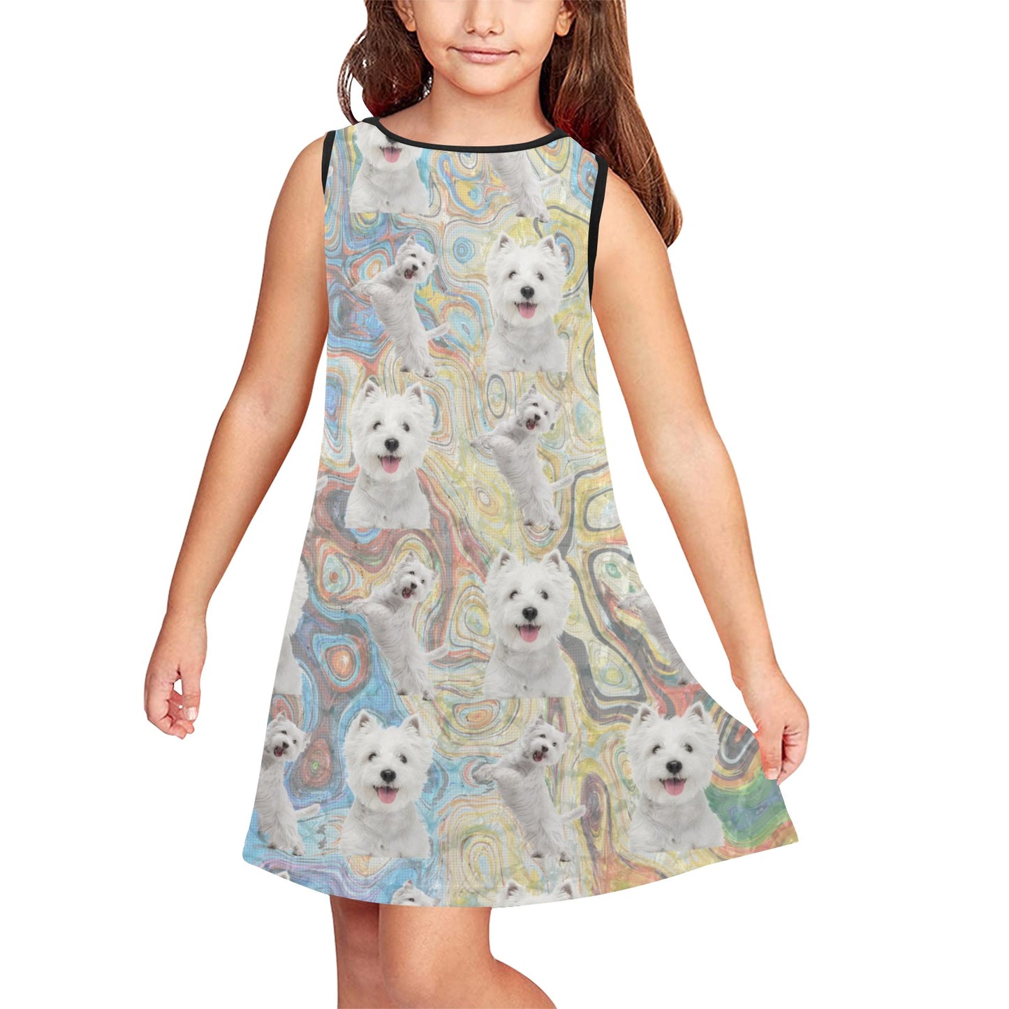 “The Westie” Girls Sleeveless Dress – Sizes XS - XL