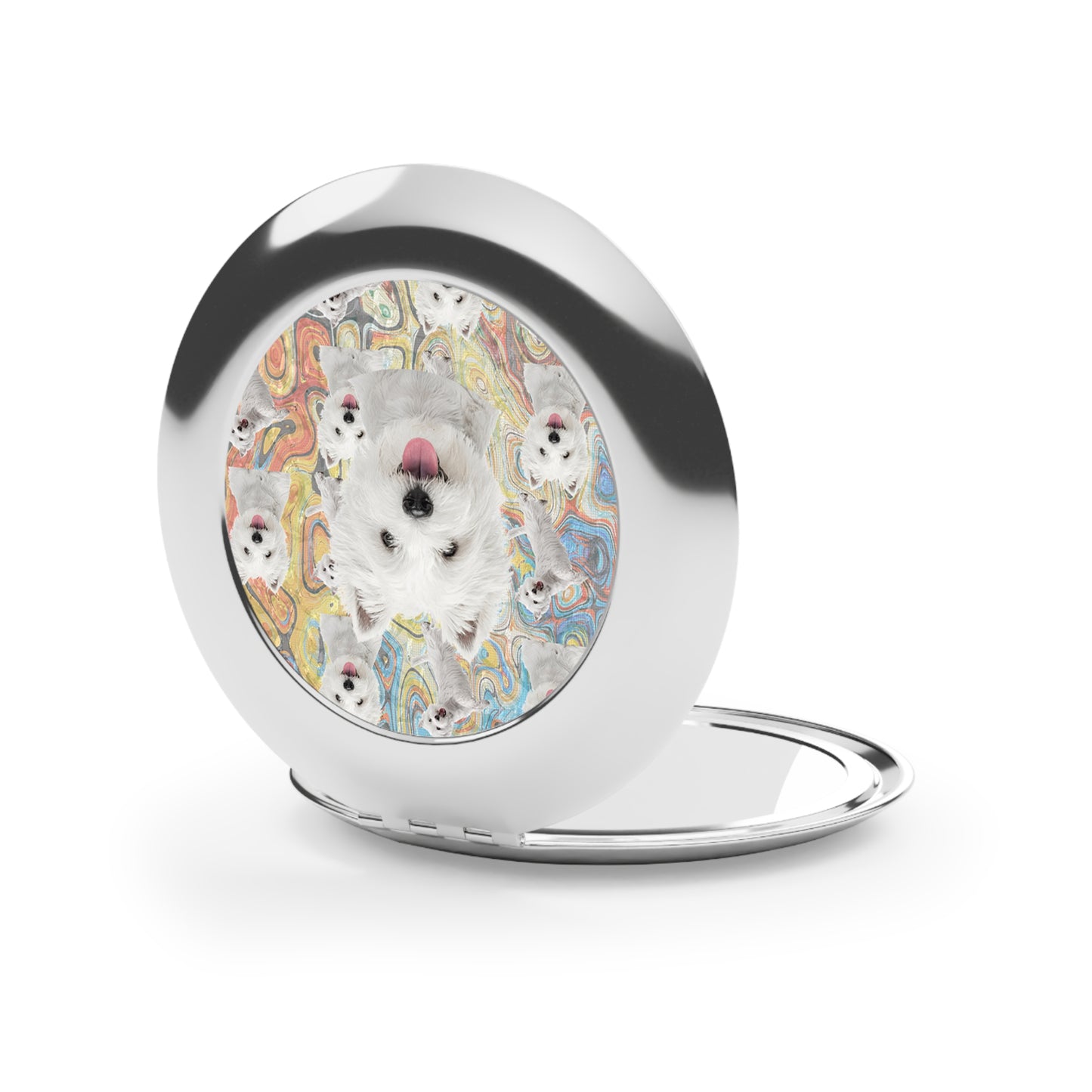 “The Westie” Compact Travel Mirror