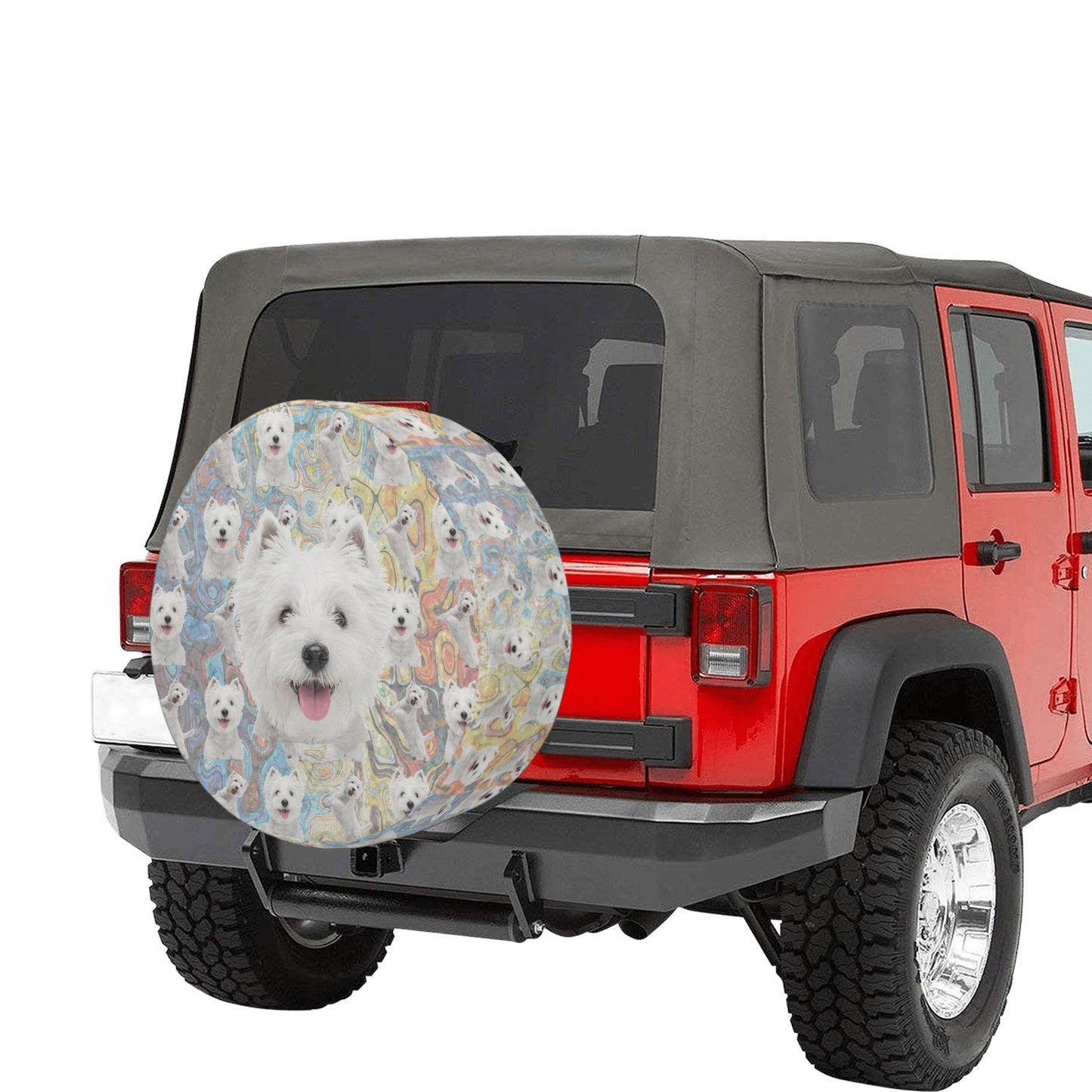 “The Westie” Spare Tire Cover (Large) (17")