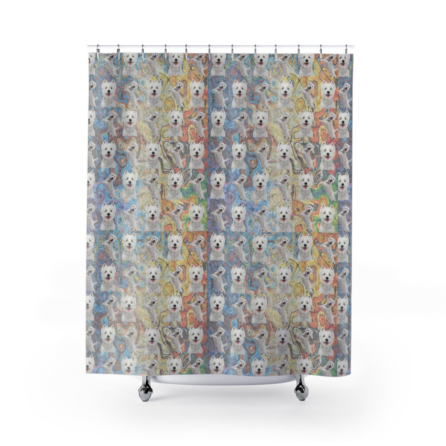 "The Westie” Shower Curtains