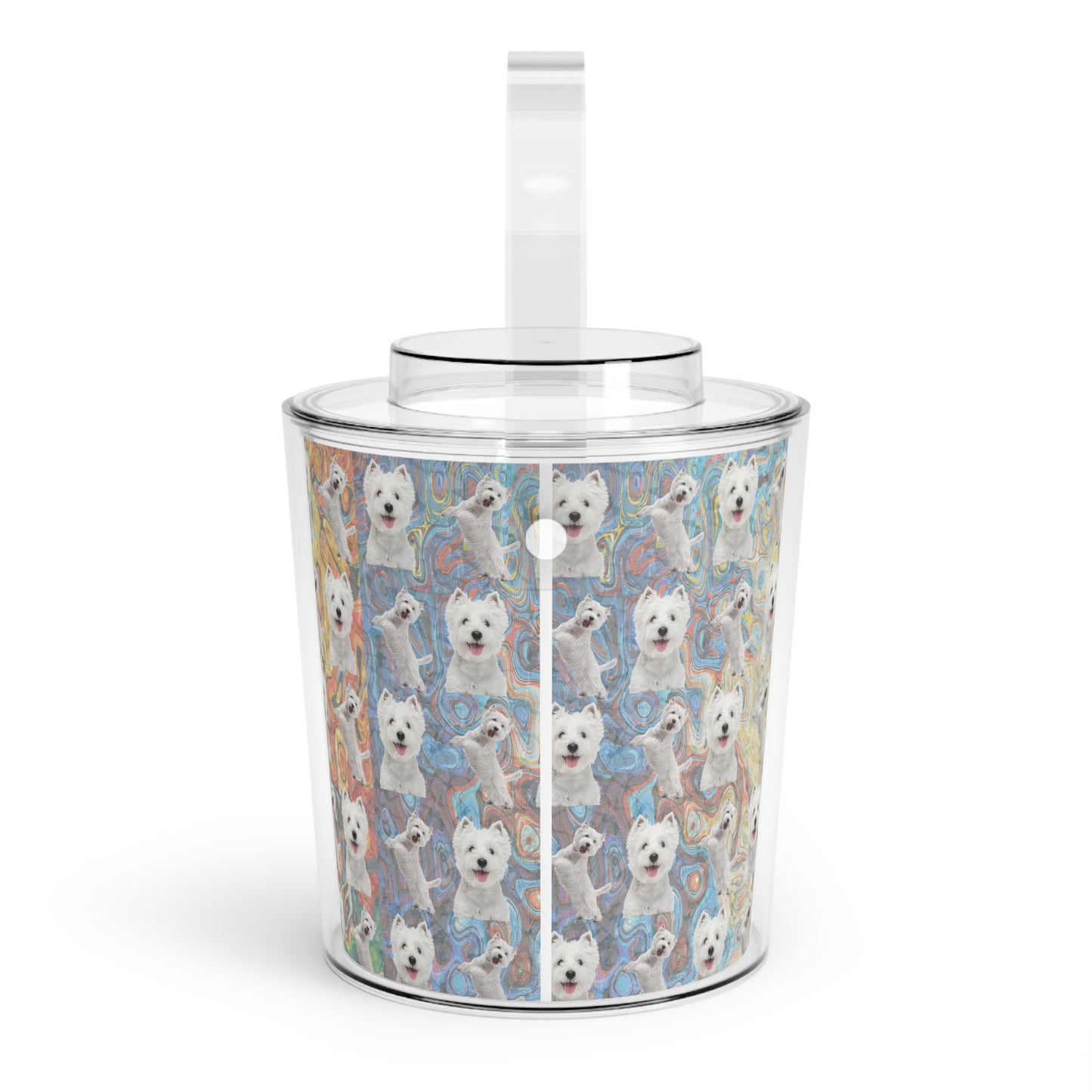 “The Westie” Ice Bucket with Tongs