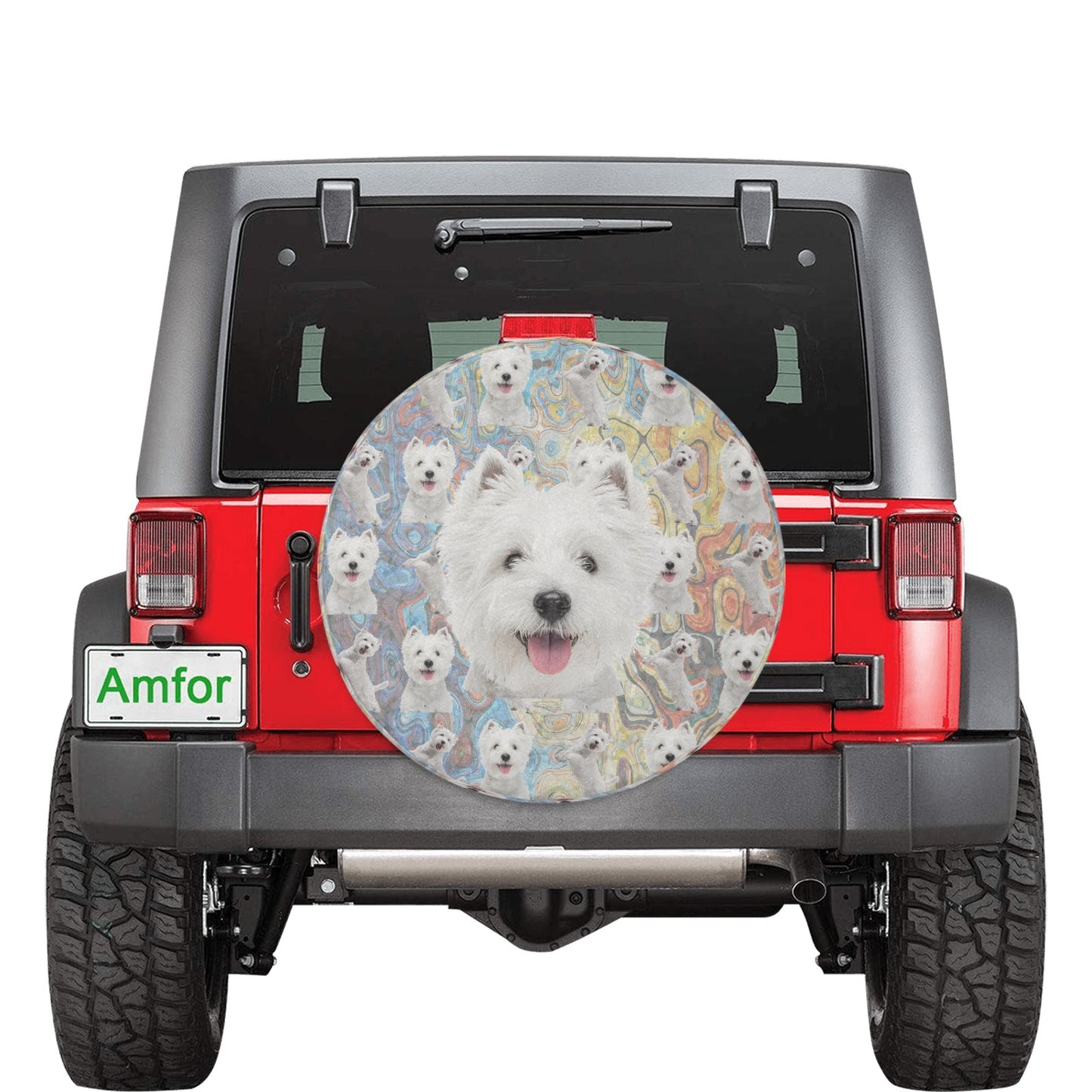 “The Westie” Spare Tire Cover (Medium) (16")