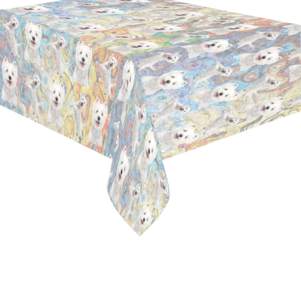 “The Westie” Tablecloth 90"x60"