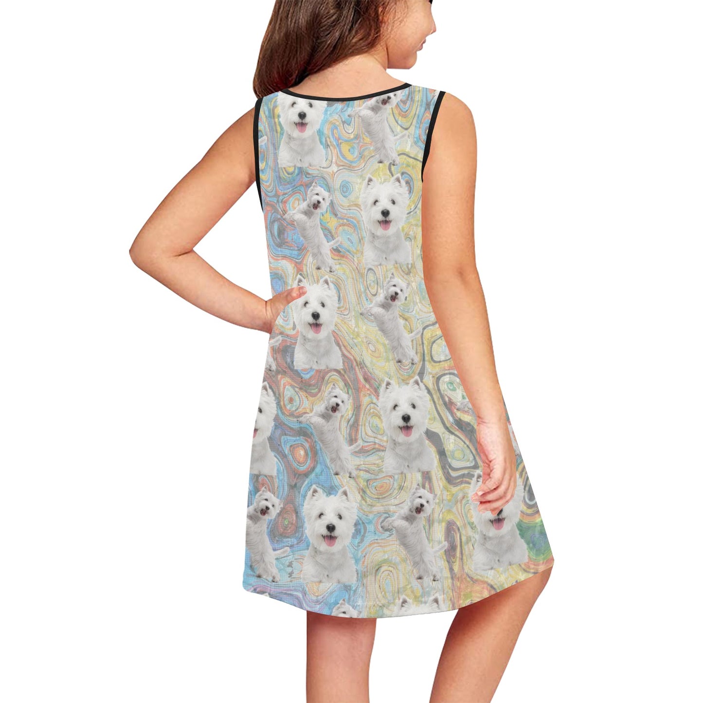 “The Westie” Girls Sleeveless Dress – Sizes XS - XL