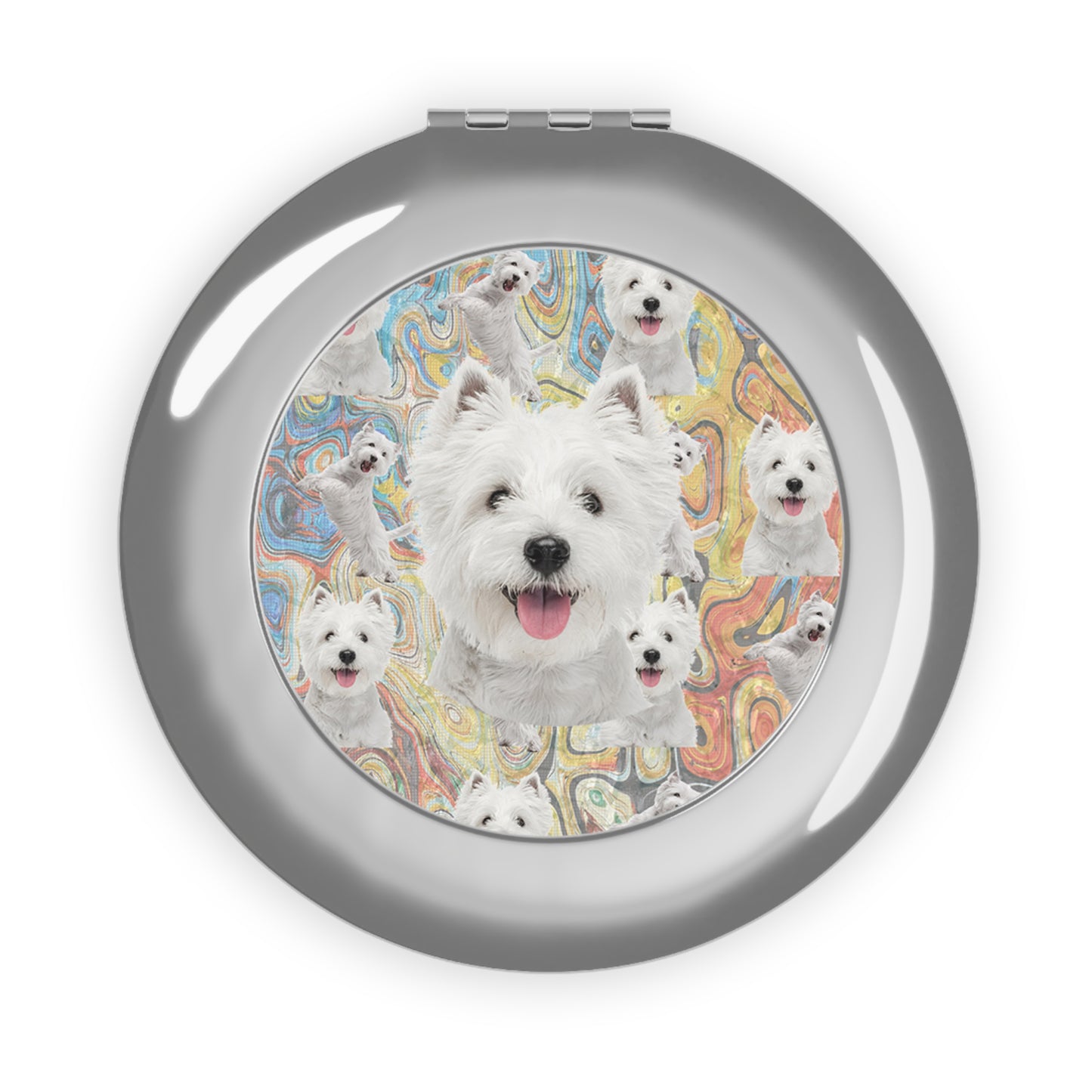 “The Westie” Compact Travel Mirror