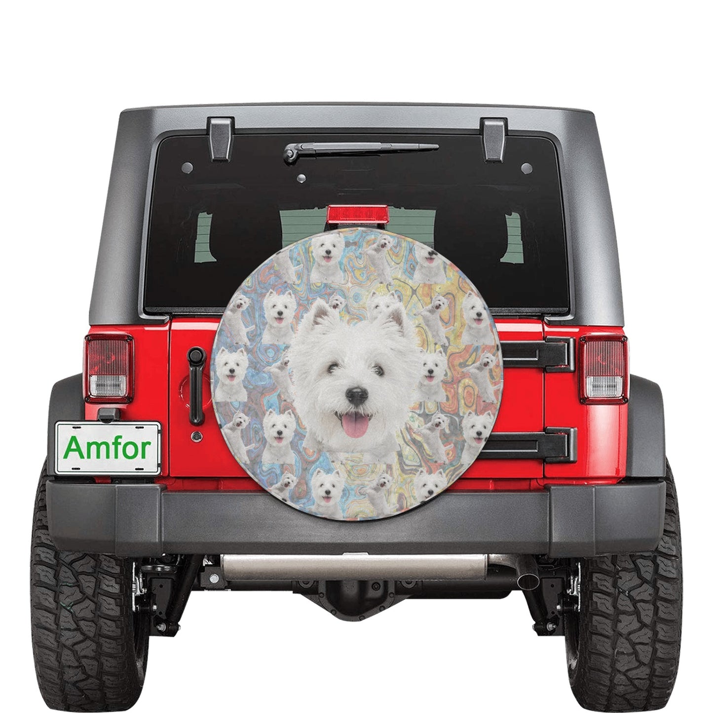 “The Westie” Spare Tire Cover (Small) (15")