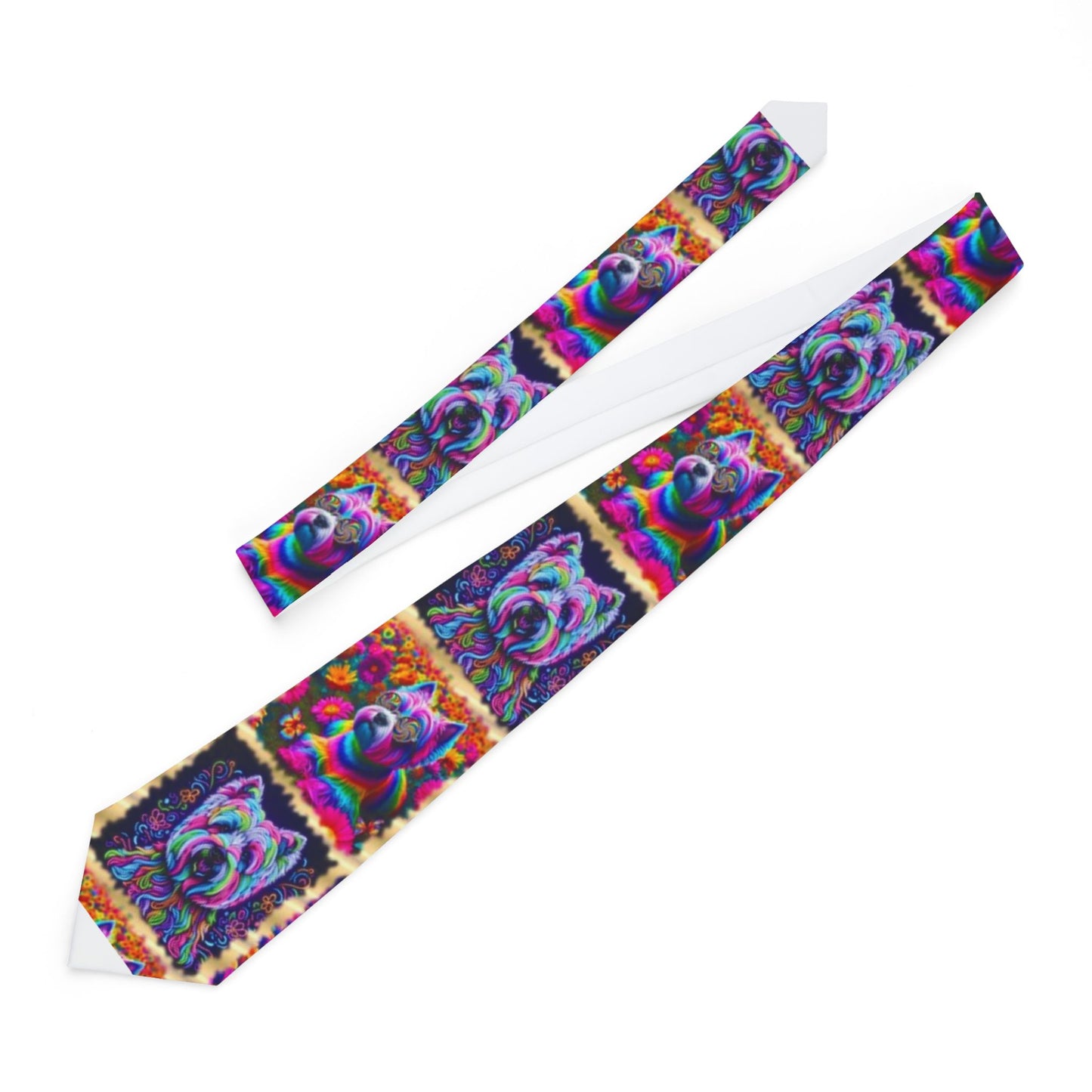 “The Westie Psychedelic Make-Over” Necktie