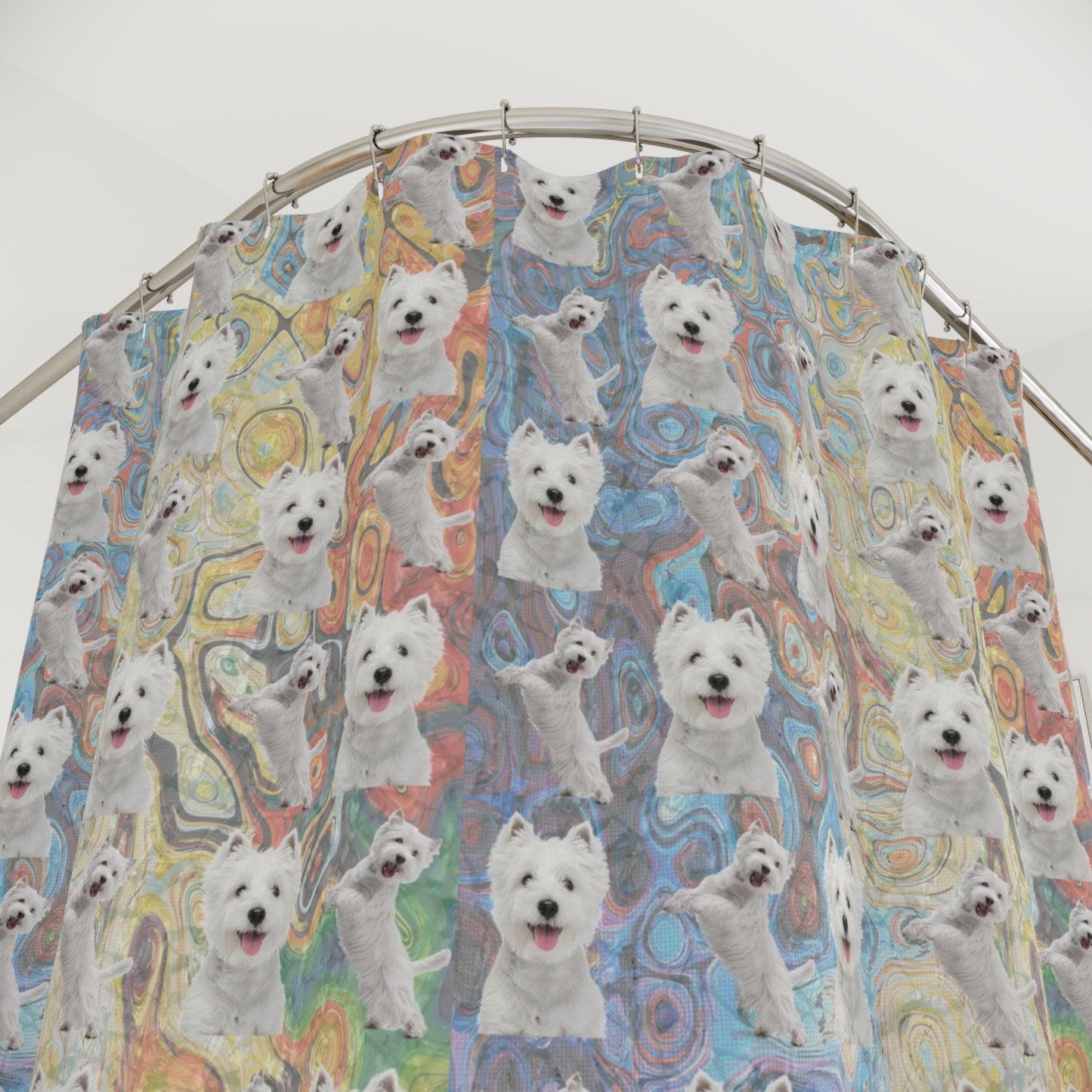 "The Westie” Shower Curtains