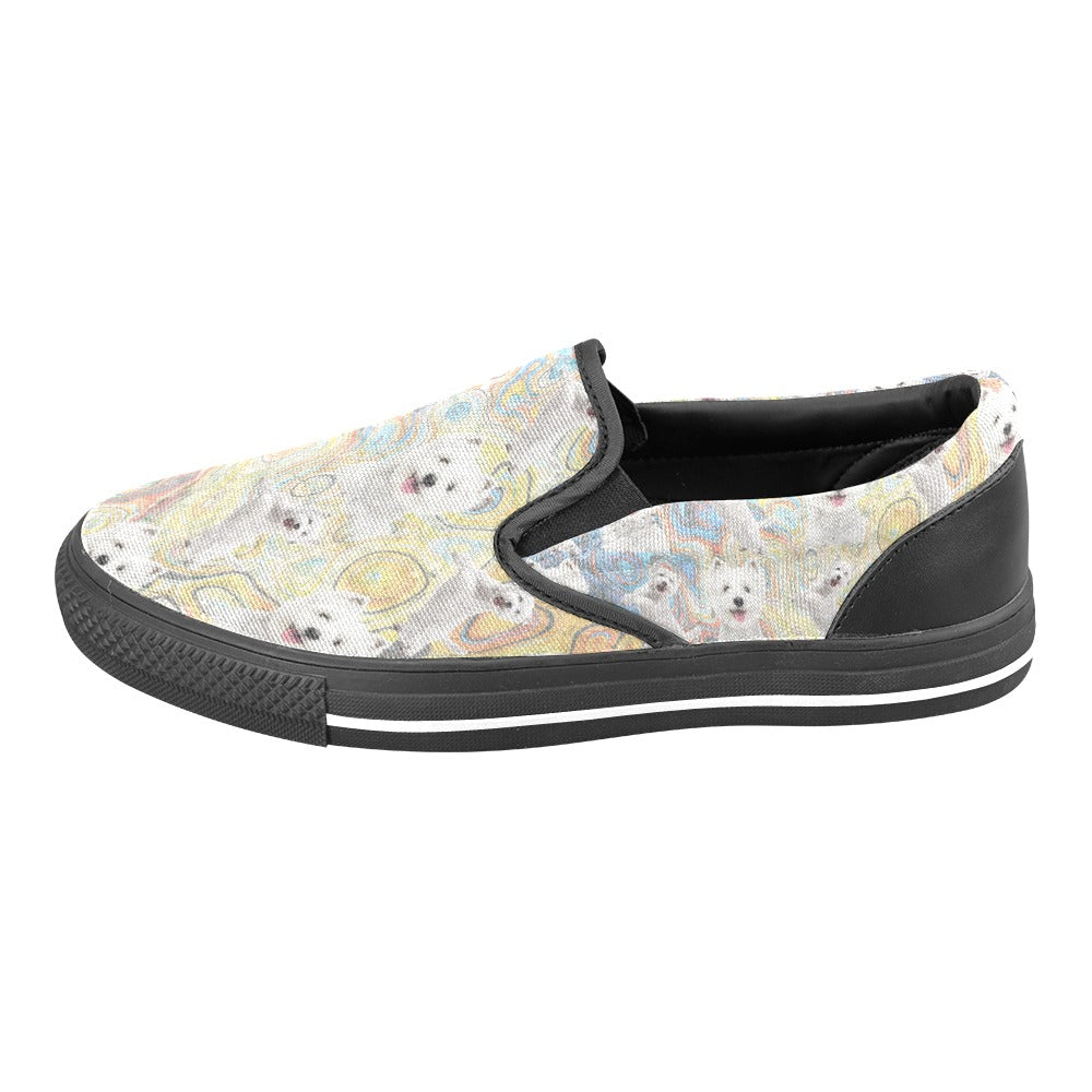 “The Westie” Women’s Slip-On Canvas Shoes