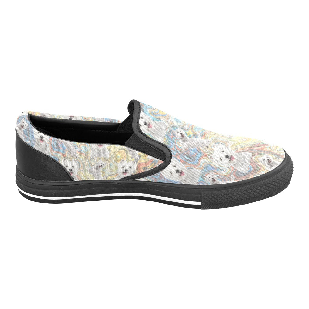 “The Westie” Women’s Slip-On Canvas Shoes