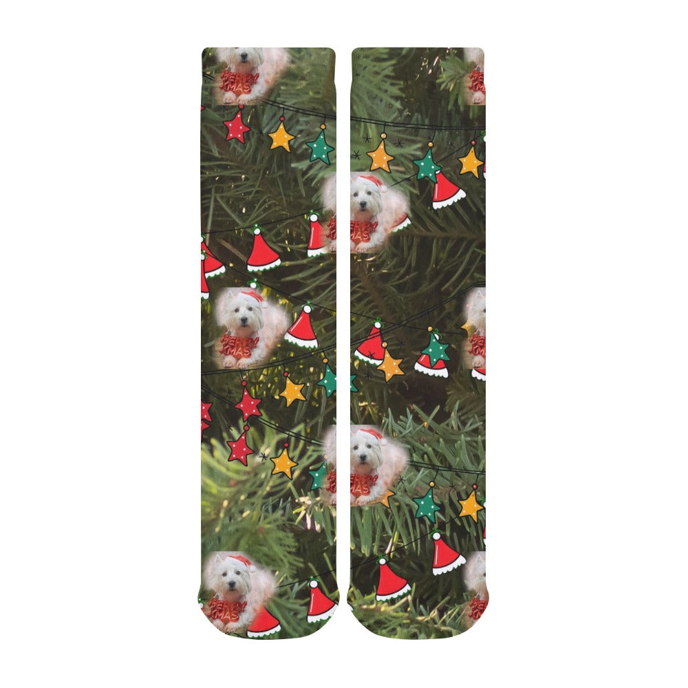 “Merry Westie Christmas” Women’s Thick Socks