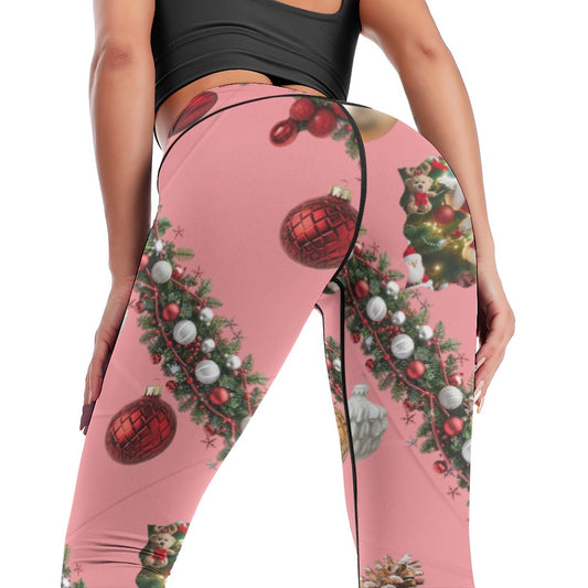 “Westie Christmas Ornament Prism Red” Women’s Comfort Yoga Pants