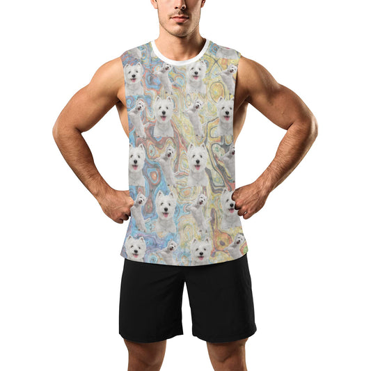 "The Westie" Men's Open Side Tank Top